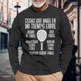 Jugar Al Padeler Padel Padelista Divertido Padel Tennis Camiseta de manga larga Regalos para ancianos