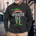 Jüngster Elf Outfit Christmas Family Elf Christmas Langarmshirts Geschenke für alte Männer