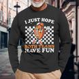 I Just Hope Both Teams Have Fun Vintage Football Lovers Long Sleeve T-Shirt Gifts for Old Men