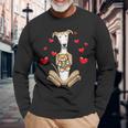 Kawaii Galgo Español Dog Cuddly Toy Spanish Greyhound Langarmshirts Geschenke für alte Männer