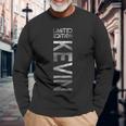 Kevin Name First Name Boy Man Birthday Langarmshirts Geschenke für alte Männer