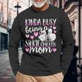 Kinda Busy Being A Silkie Chicken Mom Cute Silky Chicken Pet Long Sleeve T-Shirt Gifts for Old Men