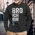 Kinder Bro Ich Bin 9 Jahre Alt Birthday 9Th Birthday Langarmshirts Geschenke für alte Männer