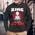 King Of The Spin Edm Dj Music Lover Camiseta de manga larga Regalos para ancianos