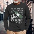 Klar Ist Es Gute Wein Ist Ja Auch Meiner Winzer Langarmshirts Geschenke für alte Männer