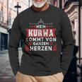 Kurwa Polish Poland Langarmshirts Geschenke für alte Männer