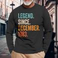 Legend Since December 1983 41 Years Langarmshirts Geschenke für alte Männer