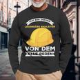 Legendary Construction Manager Builder Construction Site Saying Langarmshirts Geschenke für alte Männer