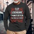 I Am This Legendary Paramedic Langarmshirts Geschenke für alte Männer