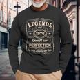 Legends 1976 Born intage 1976 Birthday Langarmshirts Geschenke für alte Männer