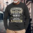 Legends Go Into Retirement 2025 Long Work For Retirees Langarmshirts Geschenke für alte Männer