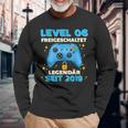 Level 6 Jahre Geburtstags Junge Gamer 2019 Geburtstag Langarmshirts Geschenke für alte Männer