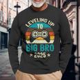 Leveling Up To Big Brother 2025 Gamer Vintage Big Bro Long Sleeve T-Shirt Gifts for Old Men Leveling Up To Big Brother 2025 Gamer Vintage Big Bro Long Sleeve T-Shirt Gifts for Old Men