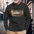 The Lord Jesus Christ With 12 Apostles On The Supper Of The Father S Langarmshirts Geschenke für alte Männer