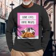 Love Cats Hate S Against Right Lives Matter Langarmshirts Geschenke für alte Männer