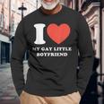 I Love My Gay Little Boyfriend Long Sleeve T-Shirt Gifts for Old Men