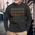 Love Heart Zealots Grunge Vintage Style Black Zealots Long Sleeve T-Shirt Gifts for Old Men