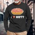 I Love Mett Original Mettrechner Item And More Langarmshirts Geschenke für alte Männer