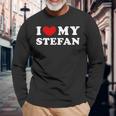 I Love My Stefan I Love My Stefan Langarmshirts Geschenke für alte Männer