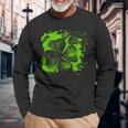 Lucky Charm Four Leaf Clover Irish Clover S Langarmshirts Geschenke für alte Männer