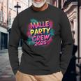 Malle 2025 Malle Party Crew 2025 For Holidaymakers Langarmshirts Geschenke für alte Männer