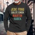 Martin First Name Martin Saying Wedding Langarmshirts Geschenke für alte Männer