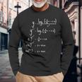 Merry Christmas Maths Christmas Langarmshirts Geschenke für alte Männer