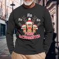 Merry Christmas Reindeer Ho Ho Ho Elk Christmas Langarmshirts Geschenke für alte Männer