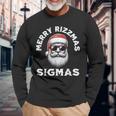 Merry Rizzmas Sigmas Rizz Christmas Santa N Gen Alpha Langarmshirts Geschenke für alte Männer