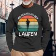 Mir Reichts Ich Geh Laufen Jogging Runner Slogan Langarmshirts Geschenke für alte Männer