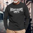 Misanthropes Unite Astociales Inverted Distressed Langarmshirts Geschenke für alte Männer