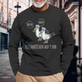 Moin Fish Buns Seagull North German Platgerman Langarmshirts Geschenke für alte Männer