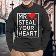 Mr Steal Your Heart Valentines Day For Toddler Boys Son Long Sleeve T-Shirt Gifts for Old Men
