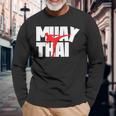 Muay Thai Thai Boxing Langarmshirts Geschenke für alte Männer