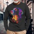 Munsterlander Dog Graphic Pet Colourful Munsterlander Langarmshirts Geschenke für alte Männer