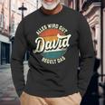 Name David Alles Wird Gut David Regelt Das S Langarmshirts Geschenke für alte Männer