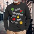 New Year's Eve Birthday New Year Outfit Wishes Lucky Charm Langarmshirts Geschenke für alte Männer