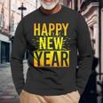 Nye New Year's Eve Party Confetti Fireworks Happy New Year Langarmshirts Geschenke für alte Männer