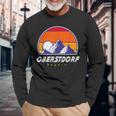 Oberstdorf Bayern Germany Retro 80S Ski Holidays Langarmshirts Geschenke für alte Männer