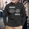 Pancakes Over Waffles Langarmshirts Geschenke für alte Männer