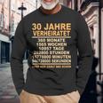 Pearl Wedding Anniversary 30Th Anniversary Married Langarmshirts Geschenke für alte Männer