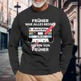 With Pencil Früher War Alles Besser Retro Cassette Langarmshirts Geschenke für alte Männer