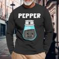 Pepper Costume Salt Pepper Matching Pair His Her Langarmshirts Geschenke für alte Männer