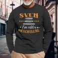 Personalised Sven Magnificent S Langarmshirts Geschenke für alte Männer