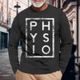 Physio Minimalism Physiotherapist Langarmshirts Geschenke für alte Männer