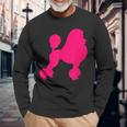 Pink Poodle Langarmshirts Geschenke für alte Männer