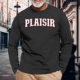 Plaisirille De France Souvenir Plaisir T-shirt à manches longues Cadeaux pour les vieillards
