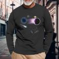 Planets Space Universe Solar System Astronaut Space Langarmshirts Geschenke für alte Männer