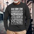 Police Officer Intelligent Beautiful Police Langarmshirts Geschenke für alte Männer