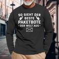 Postman Bester Paketbote Der Welt German Langarmshirts Geschenke für alte Männer